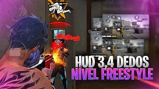 OS BRABOS!!  TOP 4 MELHORES HUD 3,4 DEDOS FREE FIRE| HUD COMPLETO!