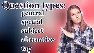 English question types - general, special, alternative, tag questions