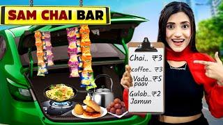 I Opened A Shop In My Car  For 24 Hours Challenge | * सब से सस्ता दुकान * | SAMREEN ALI