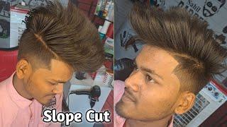 Slope Hair Cut करना सीखें Tutorial हिन्दी step by step | Sahil barber