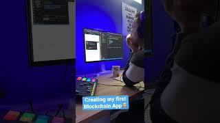 Creating my first Blockchain App using Ethereum #shorts #coding #javascript