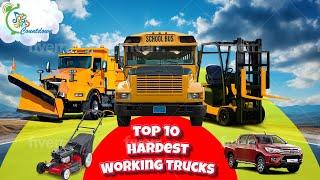 Top 10 Hardworking Trucks, Job Jams Countdown for Kids