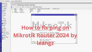 How to fix ping on Mikrotik Router 2024 by leangz