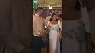 First Lady Liza Araneta Marcos kinuha at ininuman ang baso ni Senate President Chiz Escudero