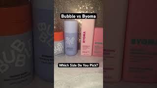 Bubble or Byoma? #trend #skincare #viral