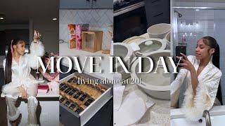 MOVE IN DAY! LIVING ALONE AT 20: new apartment! 1st night, unpacking, target run + | JWI YOUR 20s