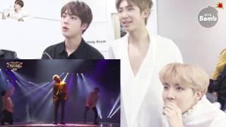 HD1080 Eng Sub BTS (RM JIN JH)react to Jimin dancing with Taemin and Kook singing with 97-line idols