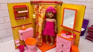 American Girl Doll Julie's Bathroom Unboxing - NEW!