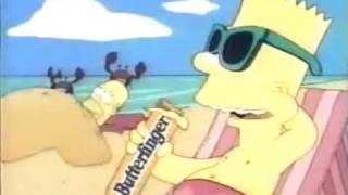 1993 Ad's: Butterfinger Beach Simpsons