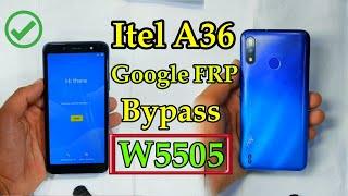 itel A36 Google FRP Bypass itel W5505 Without Pc 