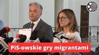 Lewica: PiS-owskie gry migrantami w wyborczej walce.