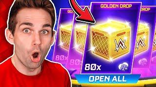 HUGE *BLACK MARKET* GOLDEN DROP OPENING! *80x LUCKY* (Rocket League Golden Item Opening)