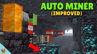 Auto Mining Machine for Minecraft - Best way to find Diamonds! (Tunnel Bore)