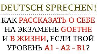 Как рассказать о себе на уровне A1, A2, B1. Goethe-экзамен, как представиться? Разговорный немецкий!