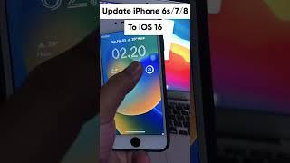 How to Update iPhone 6s/7/7+/8 to iOS 16 #ios16