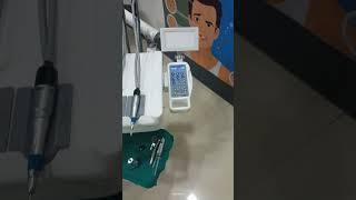 full electric dental chair with LED light with motorized suction 5 program with micro motor foothand