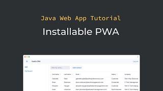 Java tutorial: Turning an app into a Progressive Web App (PWA) (part 13)