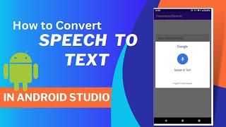 How to create speech to text in android studio | speech to text