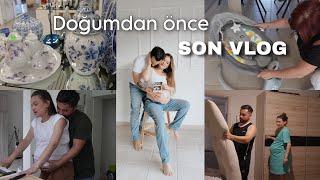 Son hamile vlog  Evde çekim yaptık, Son temizlik, Ana kucağı ve hamağı kurduk, Son alışverişler