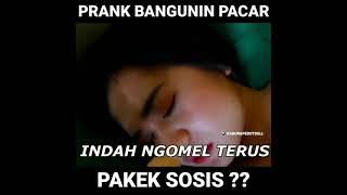 Prank bangunin pacar #shorts #halu