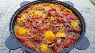 РАКИ по-ЛУИЗИАНСКИ в Казане на Костре. Louisiana Crawfish Boil. Выпуск №543