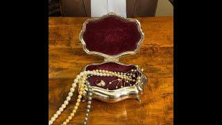 Silver jewel case - Italy 1940s