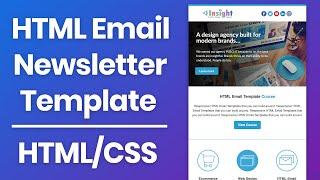 HTML Email Newsletter Template - Responsive HTML Email Tutorial 2024