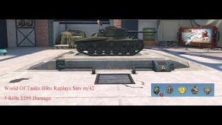 World Of Tanks Blitz Replays : Strv m/42 Mastery 5 Kills 2255 Damage