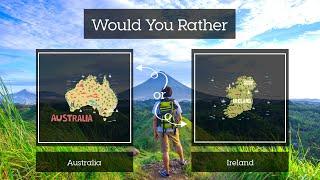 Would You Rather? Traveling/Geography #1 - Brain Break - Instant Activity - PE Warmup - Home Workout