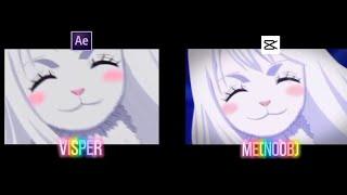 CAPCUT vs AFTER EFFECTS (edit) Me vs Visper my 10th edit  #anime #carrot #visper #capcut #AE