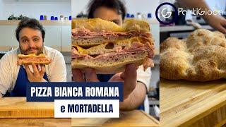 PIZZA BIANCA E MORTADELLA, la ricetta originale Romana di Pastigioca