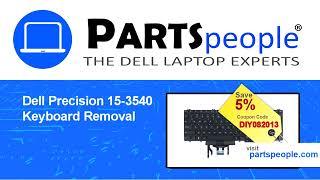 Dell Precision 15-3540 (P80F001) Keyboard How-To Video Tutorial