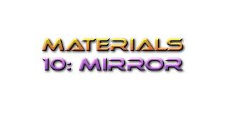 Unreal Engine Tutorial Materials 10: Mirror