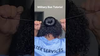 Military Bun Tutorial