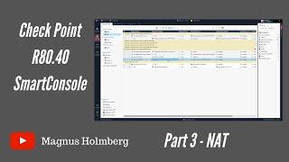 Check Point Basics R80.40 - SmartConsole Part03 - Nat