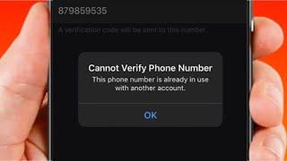 Cannot Verify Phone Number Apple ID This Phone Number is Already in Use With Another Account