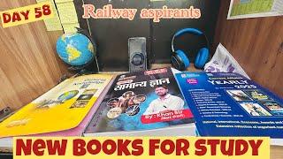 Day 58 | New Books  for Railways exam | Target RRB NTPC, Group D exam