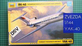 Zvezda 1/144 Yak-40 (7030) Review