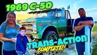 Fastest Fix on the Internet! Tim swapped a new Transmission into our 1969 Chevrolet C-50!