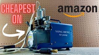 TESTING THE CHEAPEST PCP AIRGUN AIR COMPRESSOR ON AMAZON