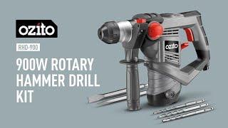 Ozito 900W 3J Rotary Hammer Drill Kit [RHD-900]