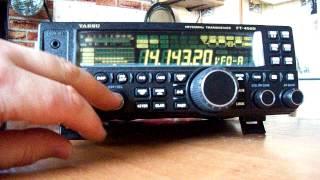 Yaesu FT450D тест антенна дискоконус.