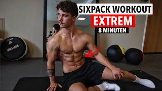 8 Minuten Sixpack Workout für Zuhause - EXTREM EFFEKTIV!