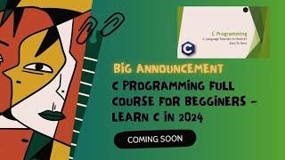  Big Announcement  - C Programming Course || Intra Cobroid