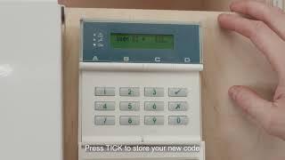 How to change Scantronic 9651 alarm code