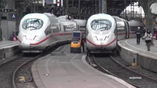 (HD) German Passenger Trains:  22 in 14 minutes in Cologne Germany