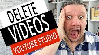 How To Delete A YouTube Video in NEW YouTube Studio 2019