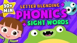 Letter Blending + sight words + Phonics | READING LESSONS for Kids