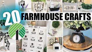 20 FARMHOUSE (Dollar Tree) Spring DIY Crafts | Heidi Sonboul