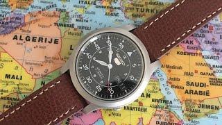 A Dark Brown Quick Release Vintage Italian Handmade Leather Watch Strap Vario Everyday Seiko SNK809